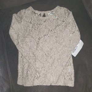 🔳🔵Lace Little Prim girls top